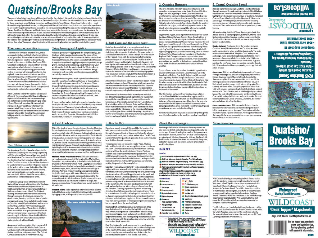 245 Quatsino/Brooks Bay Kayaking and Boating Map