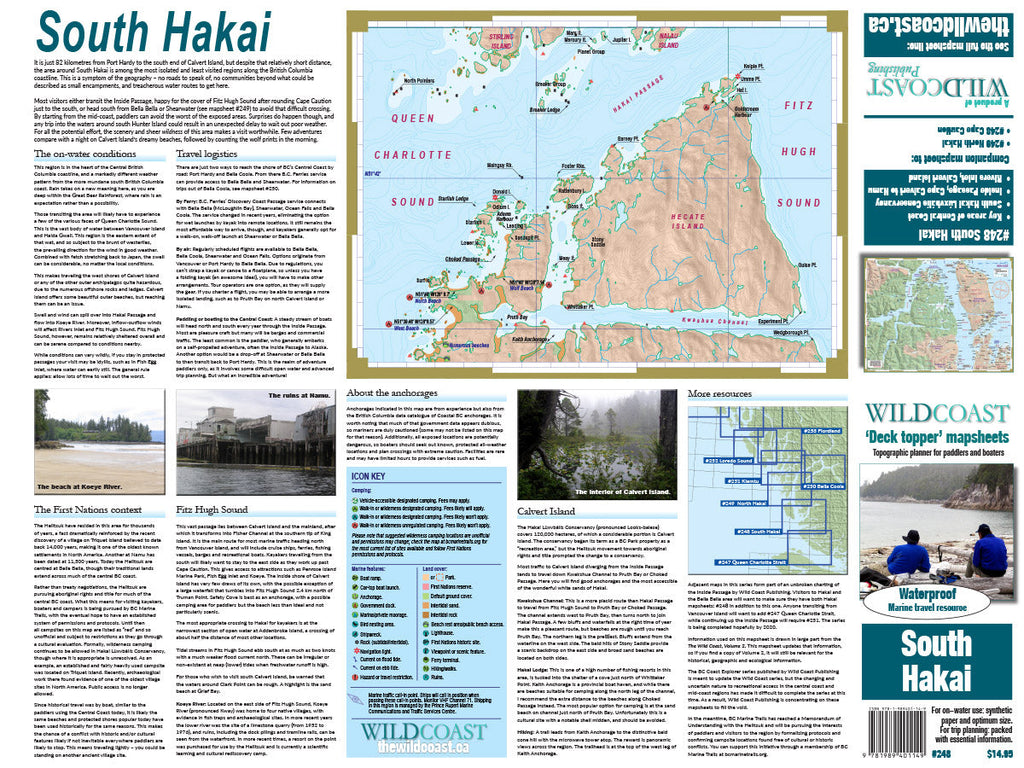 248 South Hakai Kayaking and Boating Map