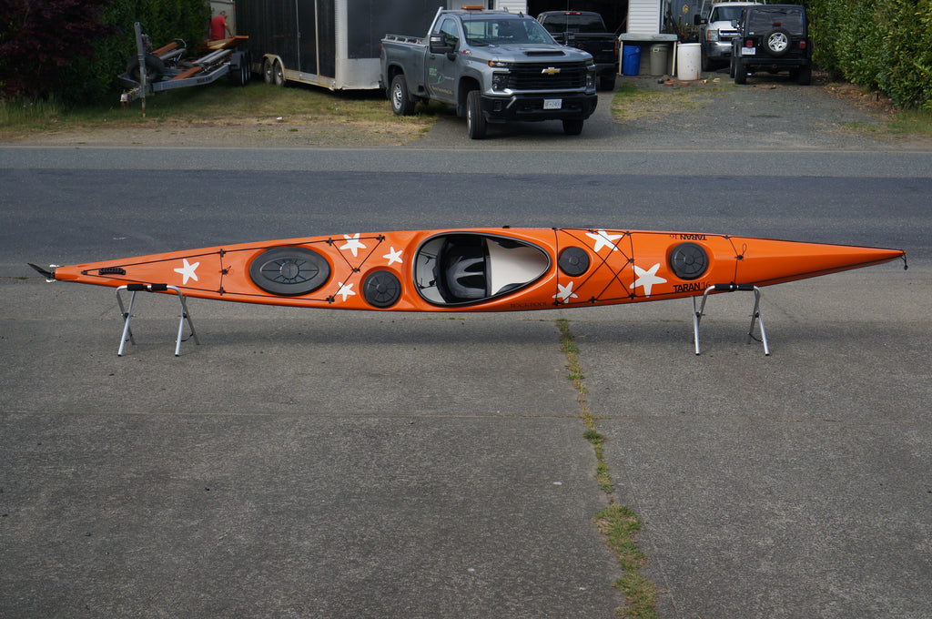 Rockpool Kayaks - Taran 16 - Traffic Orange Deck, White Hull, Black Trim (Standard Layup)