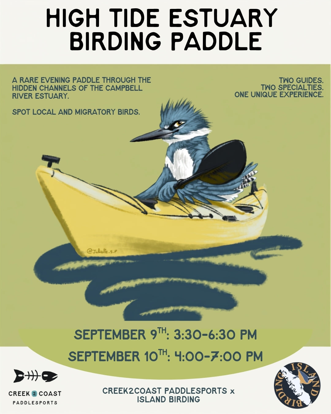 High Tide Estuary Birding Paddle