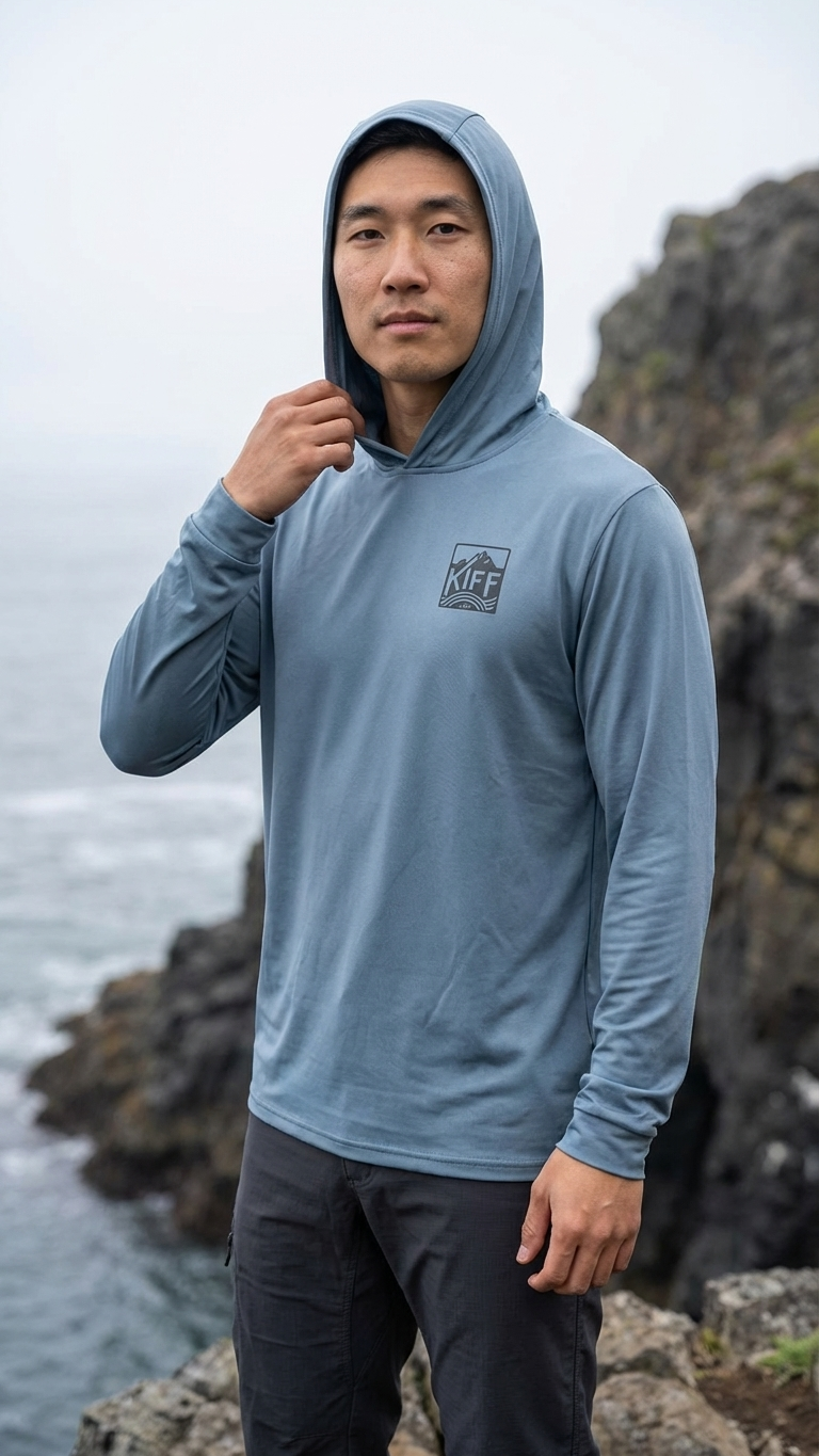 KiffLab - KIFF Hooded Technical Tee (Blue Mist)