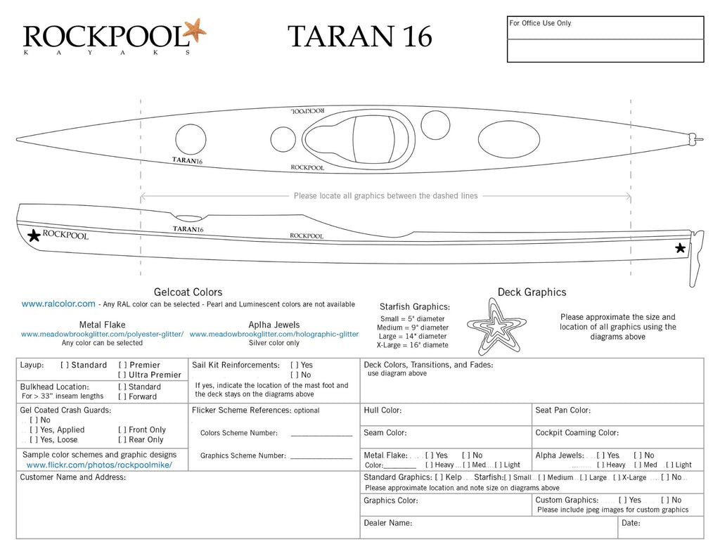 Rockpool Kayaks - Taran 16